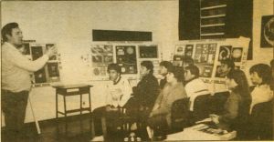 Mini palestra para alunos das escolas públicas no Observatório Astronômico da UEPG -1990